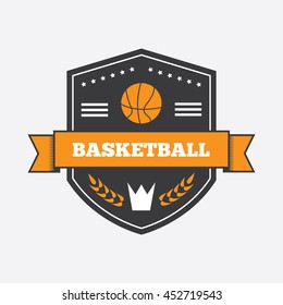 Basketball logo.Basketball emblem template. Basketball ball. Basketball logo template, badge, emblem, label. 