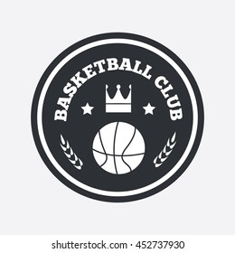 Basketball logo.Basketball emblem template. Basketball ball. Basketball logo template, badge, emblem, label. 