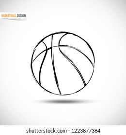 basketball logotype illustration