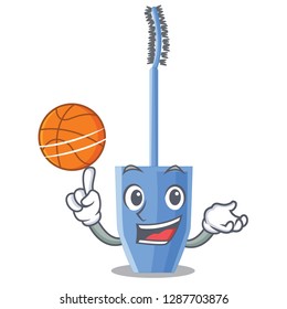 With basketball long mascara brush the in mascot