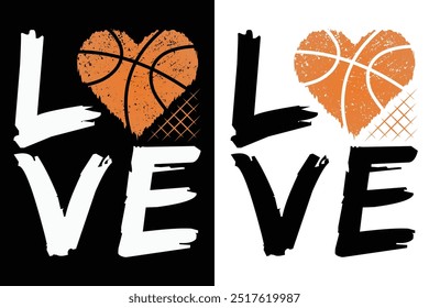 Basketball Love Typography, Basketball Lover Typography, Love Typography With Basketball, Basketball Vector, vector, Sports silhouette