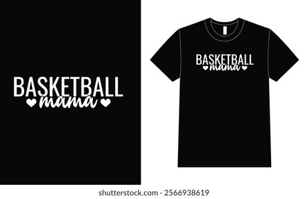 Basketball mama shirt design, mother day shirt design.