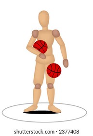 Basketball Mannequin - Vector