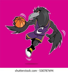 Basketball Mascot - The Crow