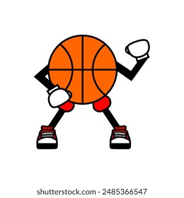 basketball mascot logo. sports, basketball club, community, events