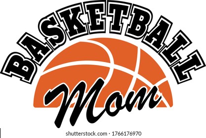 Cita de mamá de baloncesto. Vector de baloncesto