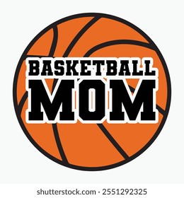 Basketball mom retro t shirt design