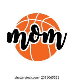 Basketball-Mama-Shirt, Basketball, Basketball-Typografie, Basketball-Shirt-Druckvorlage