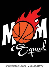 Basketball Mom Squad Mother's Day Design.