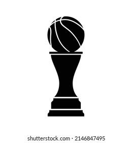 Basketball MVP Trophy Cup 2022 Clipart, American Basketball Symbol, Final Championship Trophy Silhouette
