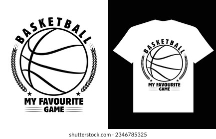 Baloncesto mi juego favorito diseño de camisetas, diseño de juegos de baloncesto camiseta, baloncesto juego favorito diseño de camisetas, baloncesto diseño de camisetas blancas.