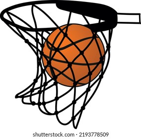 Basketball Net Vector Art & Graphics