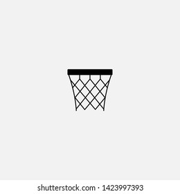 basketball net icon sign signifier vector