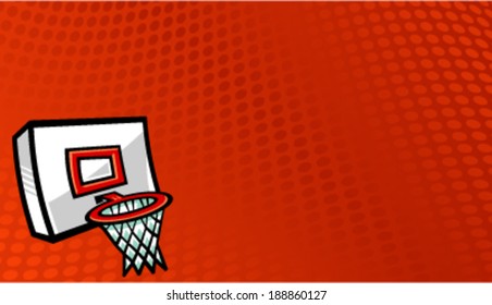 Basketball net vector 