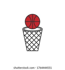 basketball net vector design template illustration 