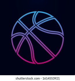 Basketball nolan icon. Simple thin line, outline vector of web icons for ui and ux, website or mobile application
