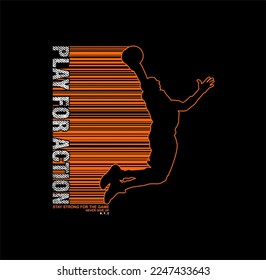 Basketball North League Championship sport typography, tee shirt graphics, vectors