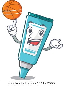 With basketball ointment placed in the cartoon sink