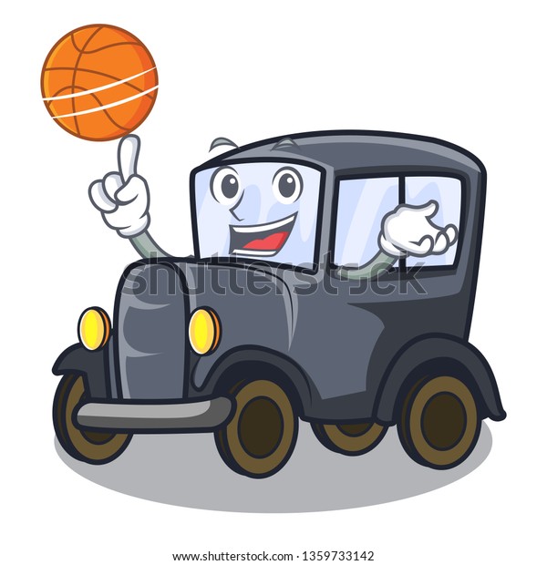 With basketball\
old car in the shape\
character