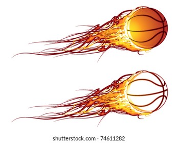 Basketball on fire