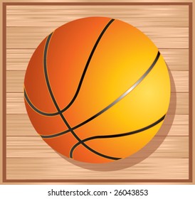 basketball on floor