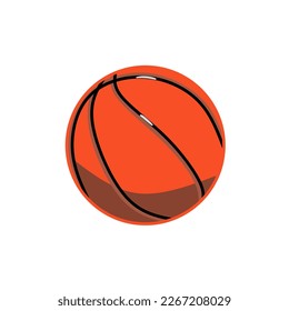 Basketball auf weißem Hintergrund