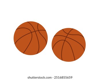 Baloncesto sobre un fondo blanco.