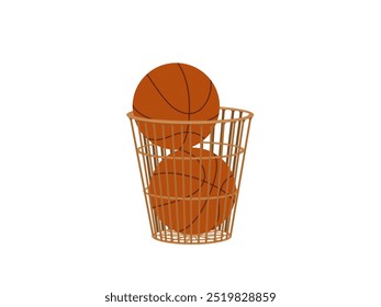 basketball on a white background.