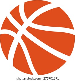 Basketball on white Background