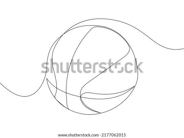 Basketball one line art. Continuous line drawing of
ball, sport, running, ball sports, activity, athlete, game,
training, basket, jump,
play.