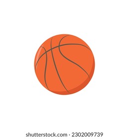 basketball orange flat design sport