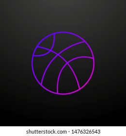 Basketball outline nolan icon. Elements of sport set. Simple icon for websites, web design, mobile app, info graphics