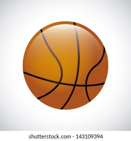 basketball over gray background vector illustration