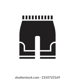 Basketball Pant Filled Icon Vector Illustration