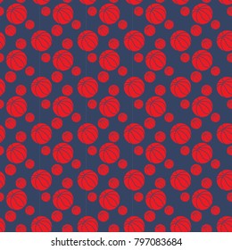 Basketball pattern background
