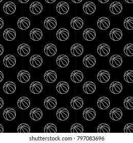 Basketball Pattern Background Stock Vector (Royalty Free) 797083696 ...