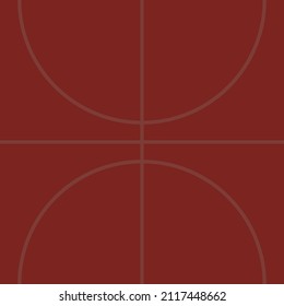 Basketball pattern on a square banner