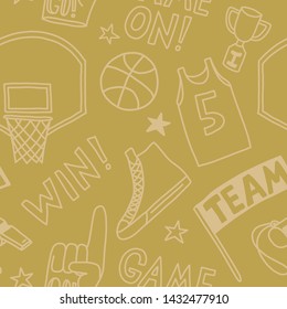 basketball pattern seamless design graphic