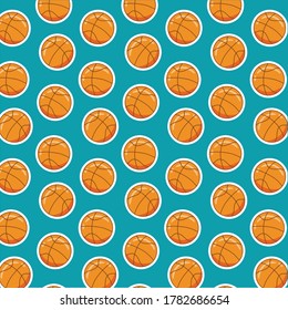 basketball pattern vector template background