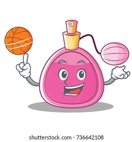 With basketball perfume bottle character cartoon