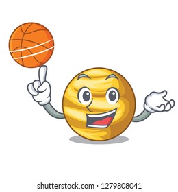 With basketball planet venus in the shape character