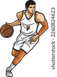 basketball player action illustration clip art collection 