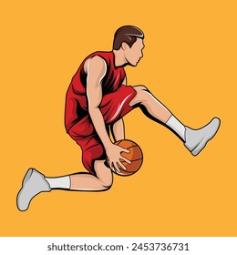 Basketball Player Athlete Movement Vector