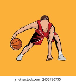 Basketball Player Athlete Movement Vector