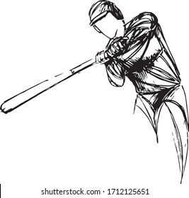 basketball player, athlete. stylized sketch.