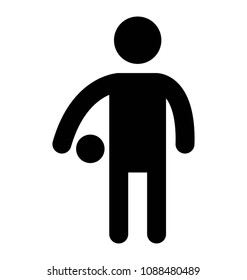 
Basketball Player with Ball 
