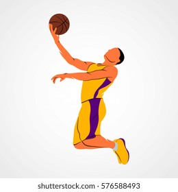 basketball player, ball