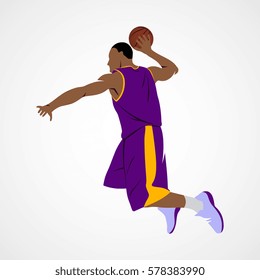 basketball player, ball
