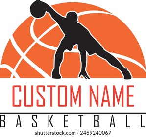 Basketball Player, Custom Name Basketball Vector File