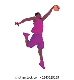 basketball player design over white